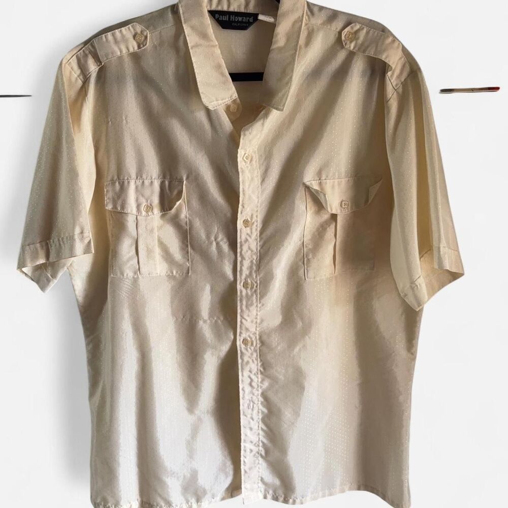 Paul Howard California Vintage Men's Cream Shirt